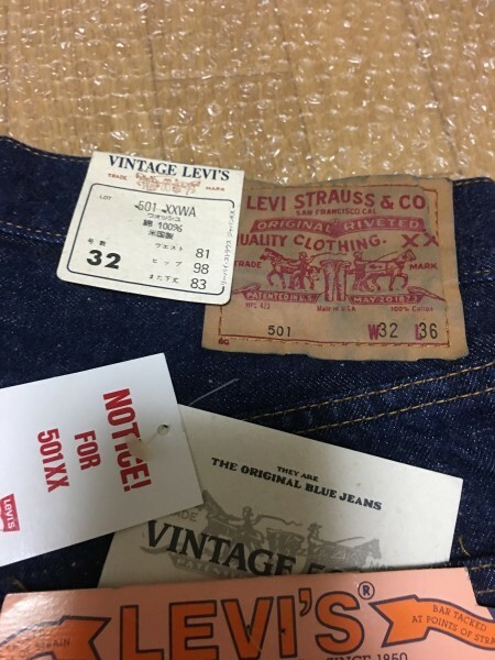 激レア デッド 米国製★新品未使用タグ付★LEVI'S VINTAGE CLOTHING LVC 1960年モデル 501-XXWA W32L36 501XX