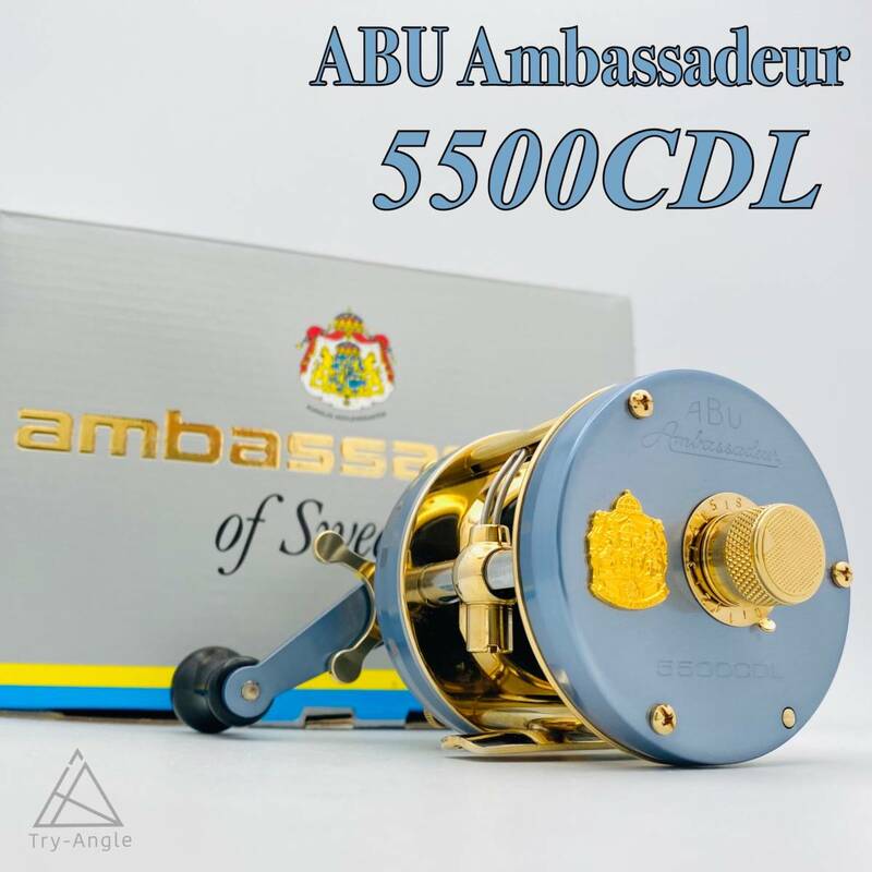 未使用品◆極希少 ABU アンバサダー 5500CDL シルバーブルー◆ジャパンスペシャル 世界限定100台 アブガルシア/ベイト/右/魚矢/レアカラー