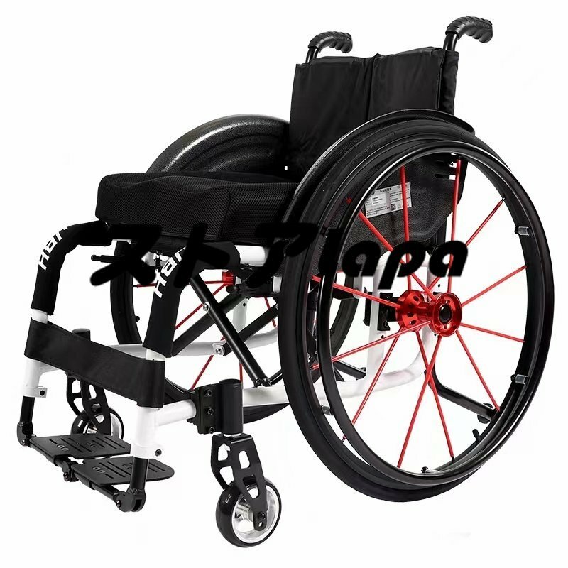 新発売 スポーツレジャー車椅子、大人用軽量折りたたみポータブルスポーツ手動車椅子身体障害者用 L1121