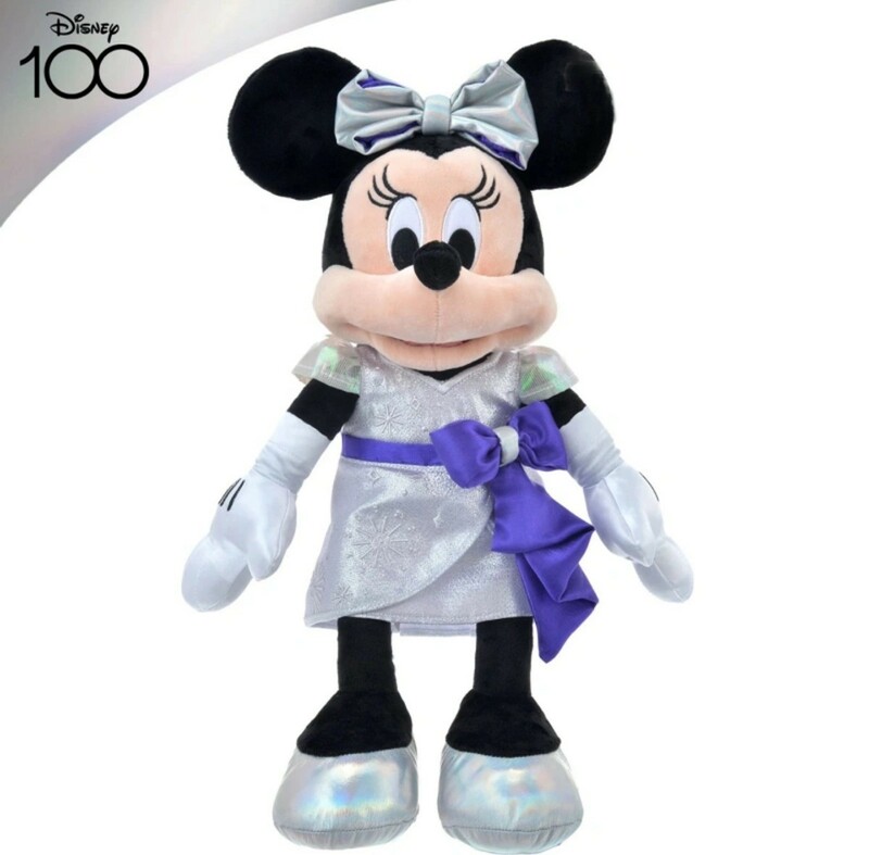 Disney ディズニーストア 創立100周年 記念 グッズ ミニー ぬいぐるみ 限定 プラチナ衣装 4400円