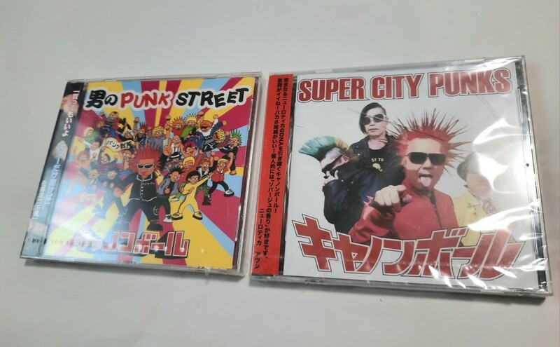 CD キャノンボール 男のPUNK STREET / SUPER CITY PUNKS 二枚セット 新品シュリンク入り 訳あり 0529