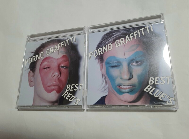 美品 ベストアルバム二枚セット PORNO GRAFFITTI BEST RED'S / BEST BLUE'S ポルノグラフィティ 0621