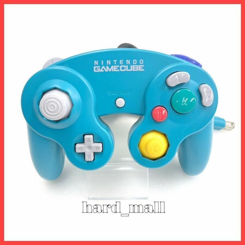 【美品】純正品 任天堂 ゲームキューブ コントローラー　DOL-003 エメラルドブルー Nintendo GameCube Official Controller emerald blue E