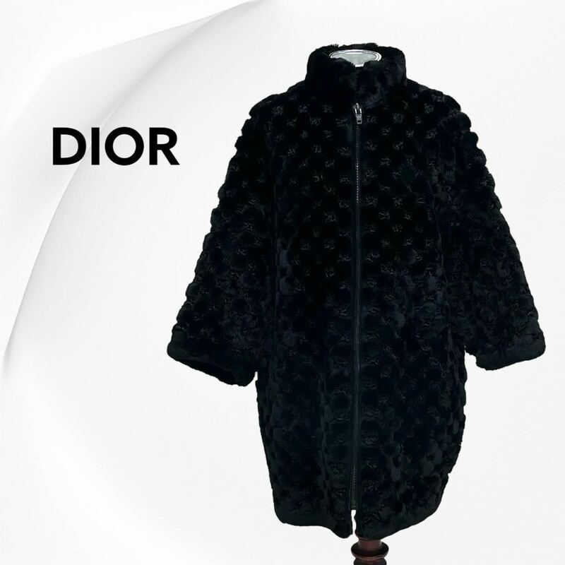 Christian Dior BOUTIQUE FOURRURE クリスチャン ディオール ブティック フリュール ジップアップ ファーコート レディース 毛皮