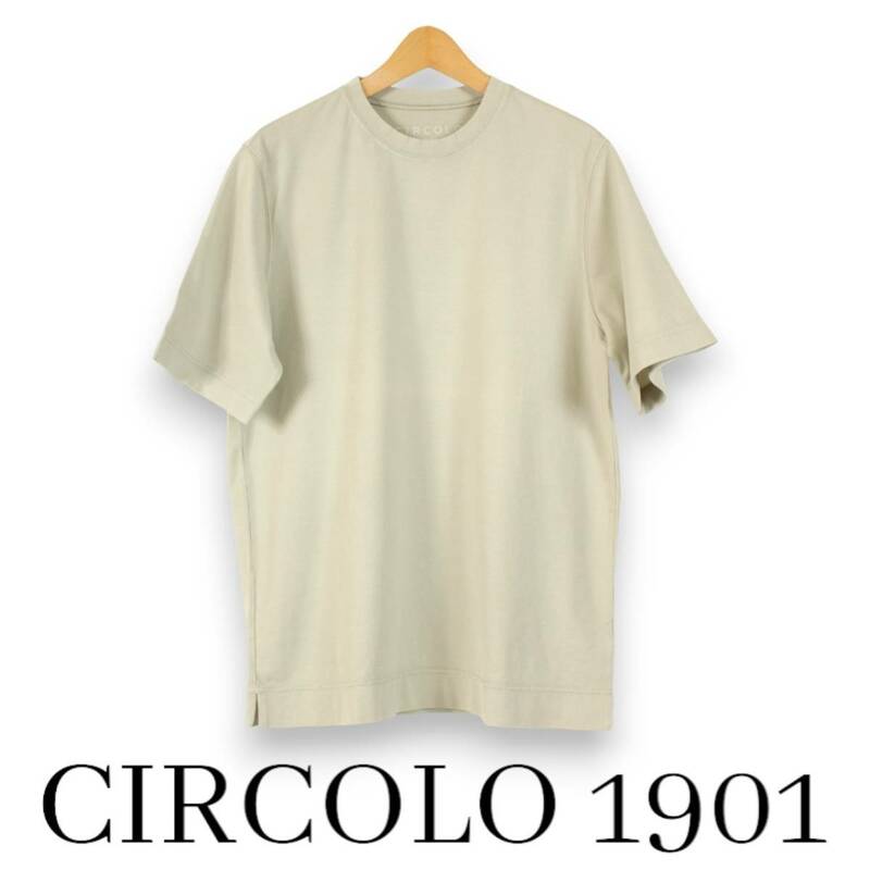 チルコロ　半袖Tシャツ　ストレッチコットン　ライトグレー　サイズM　CIRCOLO 1901