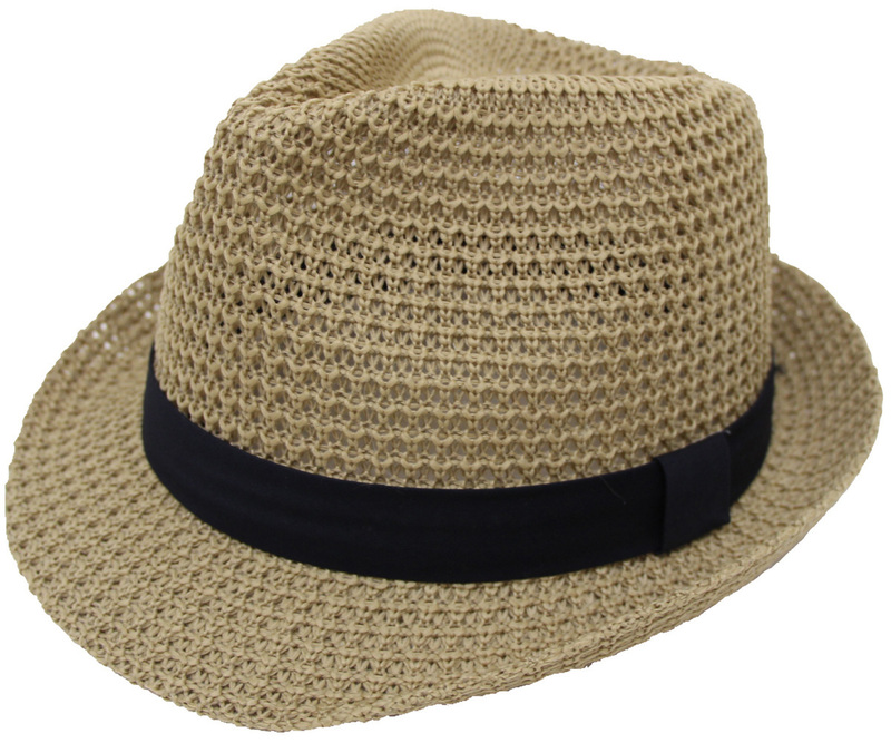 麦わら帽子 メンズ 大きいサイズ 帽子 ストローハット サイズ調節ベルト付 61cm対応 アゼ編みサーモハイバック★ベージュ★新品