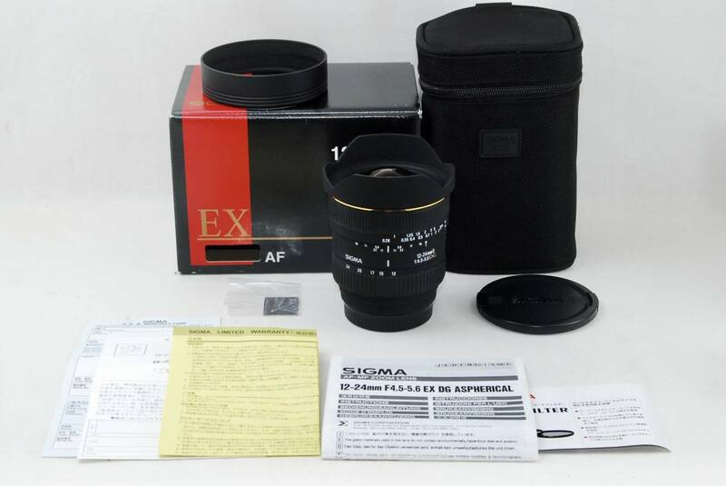 ★極美品★SIGMA シグマ AF 12-24mm F4.5-5.6 EX DG SONY ソニーAマウント 元箱付き♪