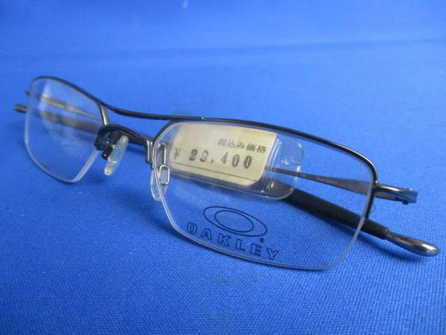 ◆オークリー メガネ◆OAKLEY 138 olive chrome Hollowpoint 4.0 11-873 フロント約13㎝ サイド約15㎝ 約20g ブランド 眼鏡 ♪R-80802