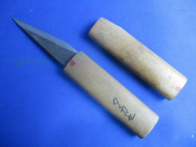◆一心堂義近 小刀◆全長約21.5㎝ 幅約3㎝ ナイフ 片刃 大工道具 DIY用品 まとめ 大量♪R-70809