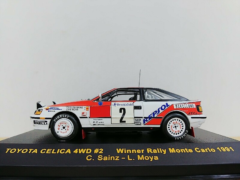 ■ixo modelsイクソ RAC076 1/43 TOYOTA Celica GT-FOUR #2 Rally Monte Carlo 1992 白赤 トヨタセリカ ラリーモデルミニカー