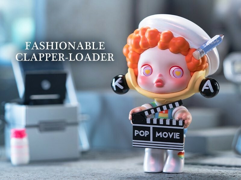 POP MART SKULLPANDA Action！ Cut！ シリーズ FASHIONABLE CLAPPER-LOADER POPMART ポップマート スカルパンダ フィギュア 内袋未開封