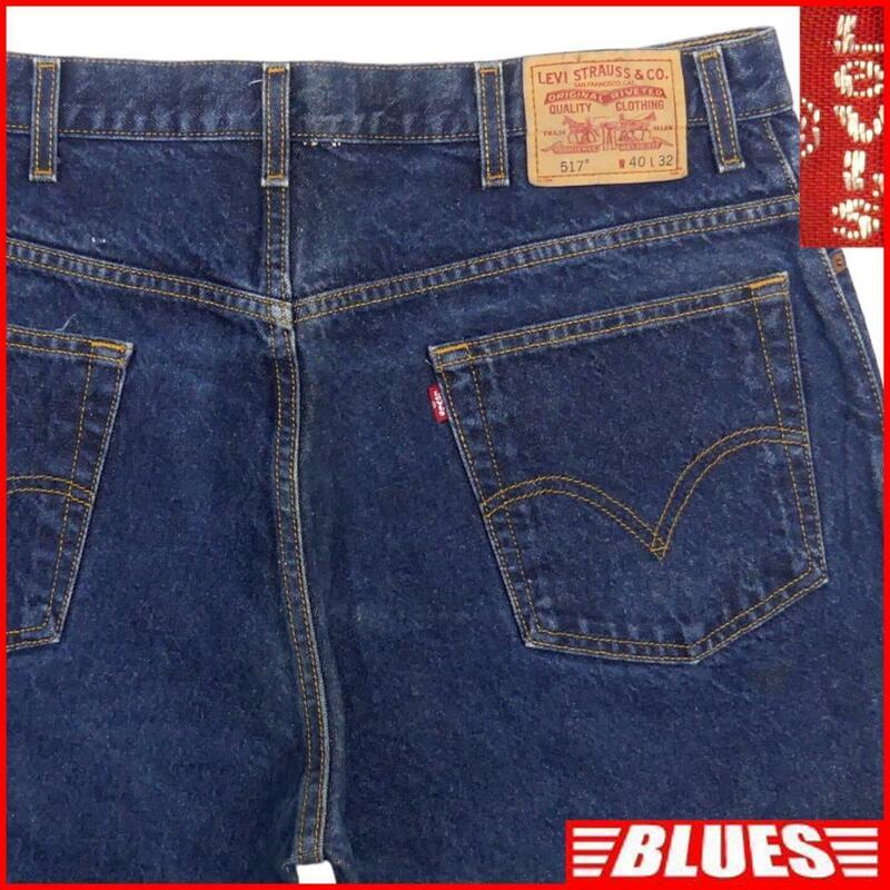 即決★メキシコ製 リーバイス 517★特大 W40 ブーツカット ジーンズ Levis メンズ ビッグサイズ デニム フレア ベルボトム ジーパン