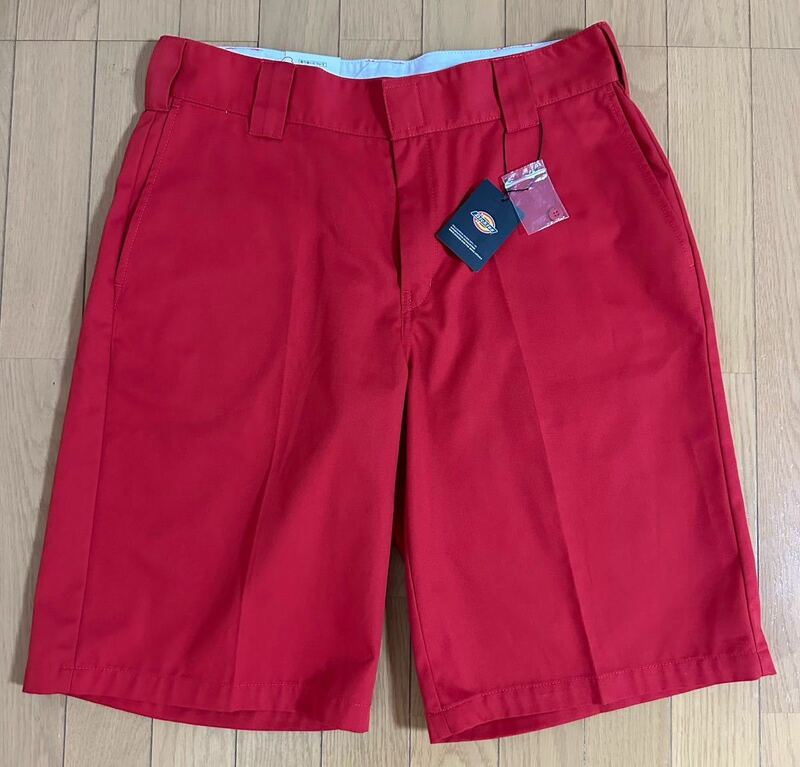 タグ付き 新品未使用品 Dickies ディッキーズ Flat Front Work Pant Shorts　フラットワークパンツショーツ ハーフパンツ