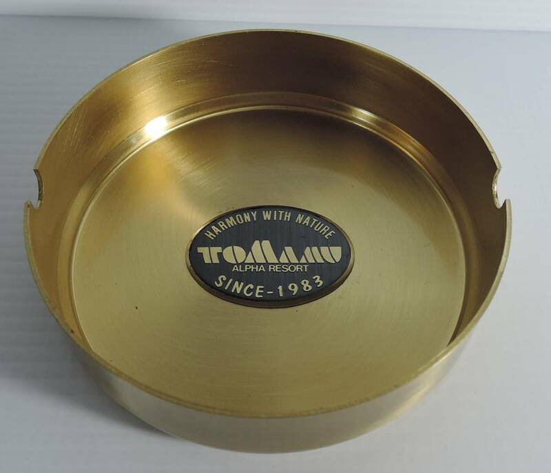 ☆A304■ALPHA　RESORT　TOMAMU　アルファリゾート・トマム　真鍮製　灰皿■未使用
