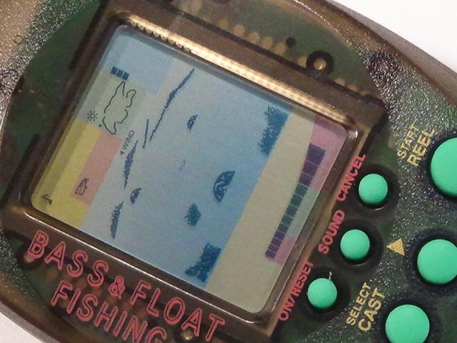バンダイ マメブルッ! BASS＆FLOAT FISHING 1997 レトロ ゲーム 液晶 lsi lcd フィッシング 釣り バス フロート リアル 振動 おもちゃ 2
