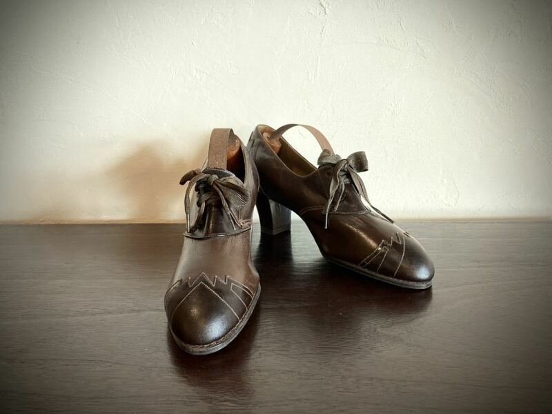◆レア◆1930's Italy Vintage Shoes◆EMMA Jettick◆1930年代ヴィンテージシューズ◆アンティークシューズ◆イタリア製革靴