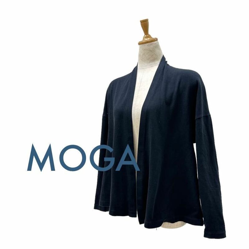 a285N MOGA モガ アウター 羽織り ブラック size2 日本製 普段使い