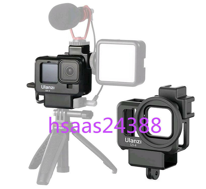 Ulanzi G9-4 保護ケース gopro 10/9アクションカメラ適用の保護ケース 直接充電可能 65g軽量アクションカメラ アクセサリー