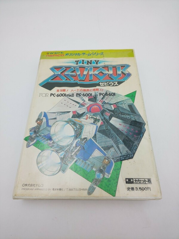 ジャンク☆TINY XEVIOUS ゼビウス カセット版 PC-6001mk2 / PC-6001(32K) / 6601用 マイコンソフト 電波新聞社 namco☆