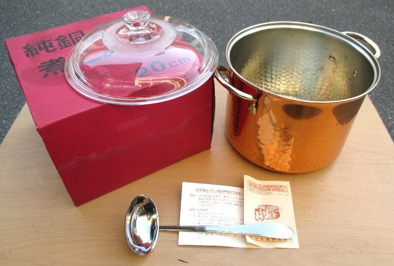☆杉山金属 純銅製煮こみ鍋 20cm 使う人を美しく見せてくれる銅鍋◆お手入れすれば一生もの2,991円
