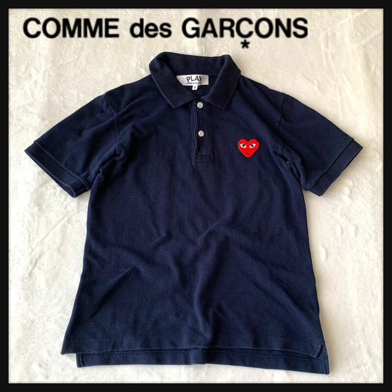 【人気】PLAY COMME des GARCONS プレイ コムデギャルソン 半袖 ポロシャツ AZ-T005 レディース ハート 鹿の子