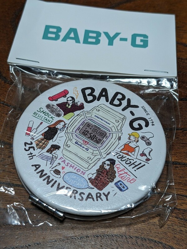 希少!非売品★カシオ〜BABY-G…発売２５周年記念コンパクトミラー