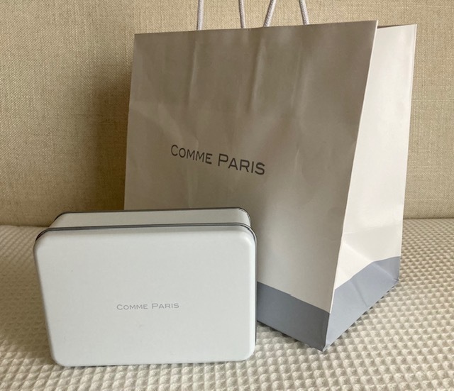 COMME PARIS缶、ショップバッグ☆送料350円