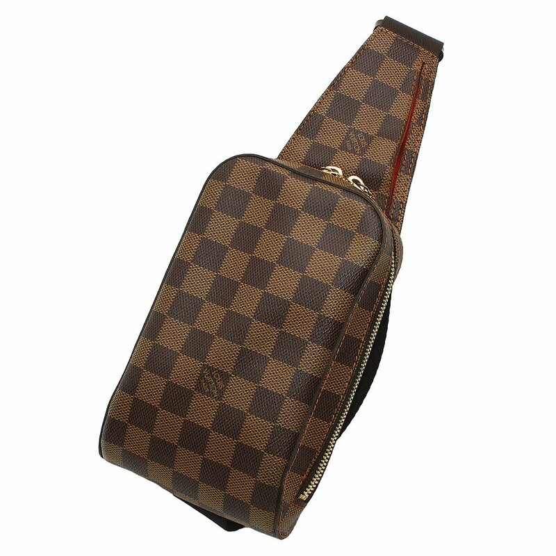 ★B2198 美品 ルイヴィトン ダミエ ジェロニモス ショルダー ボディバッグ N51994 エベヌ LOUIS VUITTON メンズ★