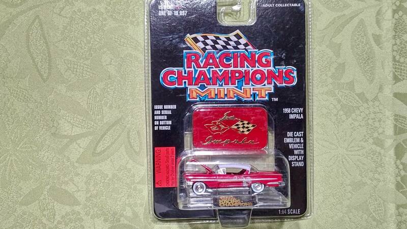 1/64 レーシングチャンピオン RACING CHAMPIONS MINT 1958 Chevy impala 保護パッケージ入り