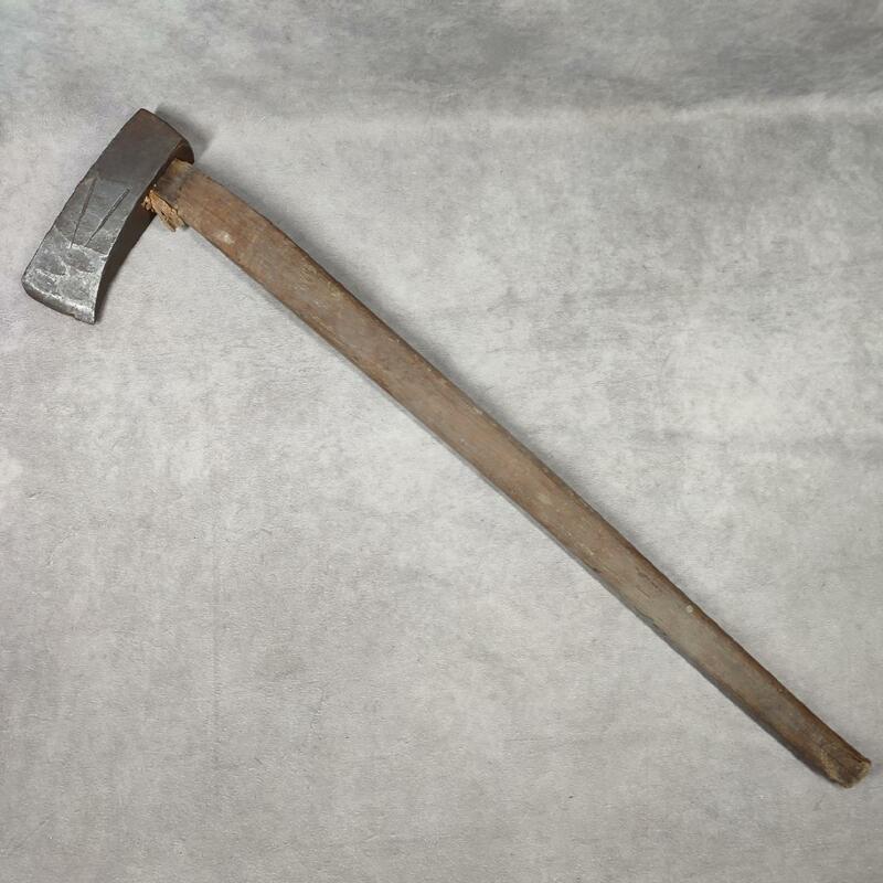 I46 和斧 割斧 全長約75㎝ 約2.4㎏ 丸太割り 薪割り 焚火 アックス キャンプ アウトドア インテリア 中古品