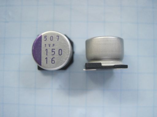 B0002　パナソニック　OS- CON　SVPシリーズ？　16SVP150M　150μF　16V　未使用品ですが長期保存　2個セット