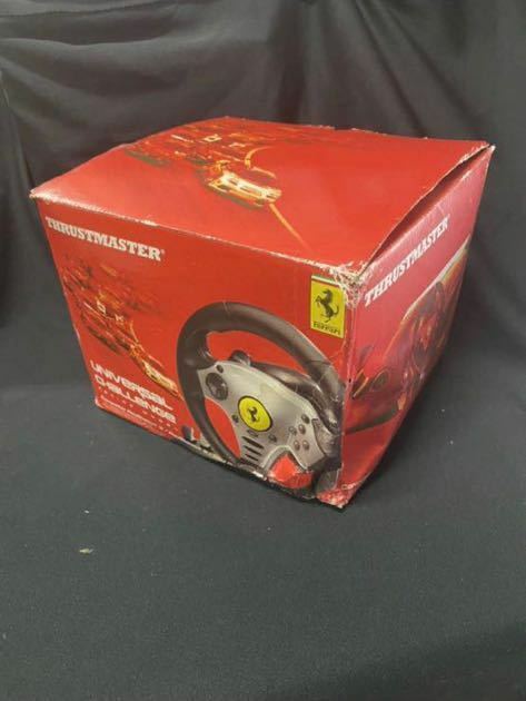 Universal Challenge racing wheelゲームコントローラ/ハンドル/アクセル・ブレーキ/THRUSTMASTER/Ferrari 動作確認済み.