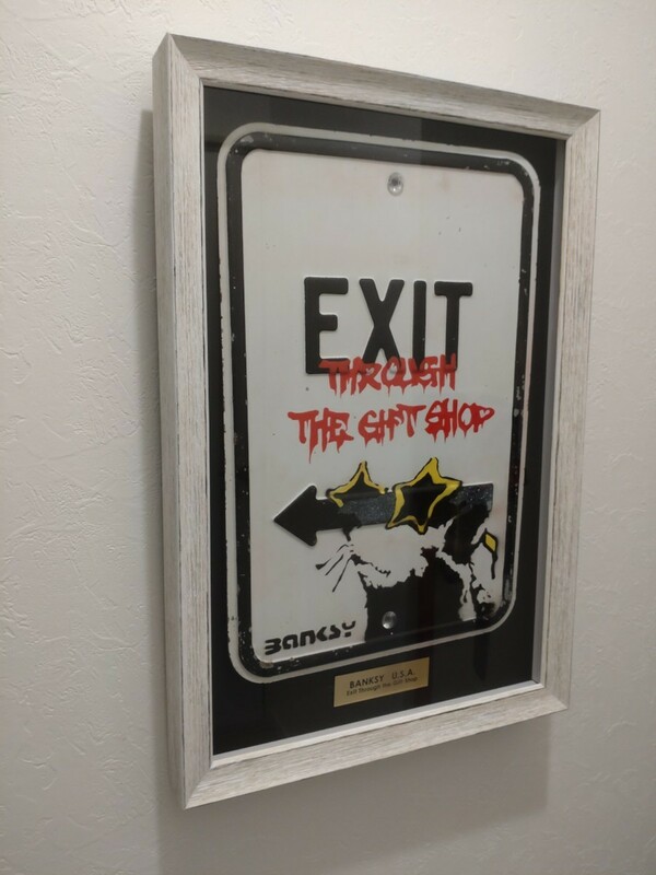 新価格！Banksy(バンクシー)のロードサイン、Exit Through The Gift Shop■2010年４月、LAのブロードウェイで発見された作品。超プレミア作