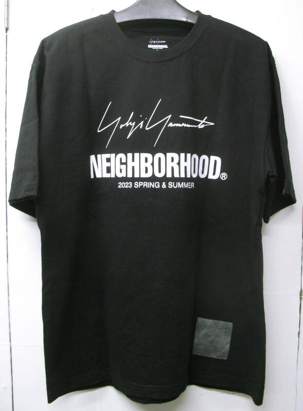 正規品 本物 Yohji Yamamoto POUR HOMME × NEIGHBORHOOD 2023 S/S Tee L （ 希少 レア ヨウジヤマモト ネイバーフッド コラボ Tシャツ L