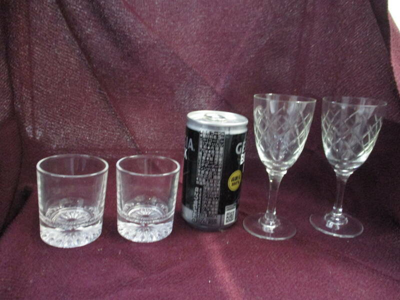 ショットグラス他　４点　検　食器 グラス、デカンタ　工芸ガラス　工芸品