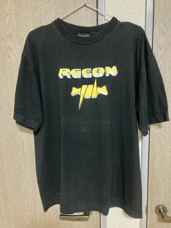 【RECON】希少 Tee Lサイズ相当 90's 00's 裏原ストリート vintageリーコン 半袖Tシャツ ヴィンテージ military 