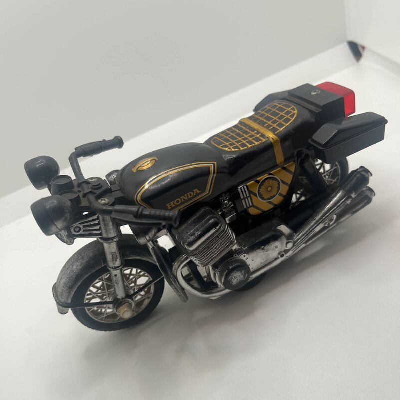 昭和レトロ ブリキ玩具 HONDA CB750 黒バイ POLICE 警察 バイク