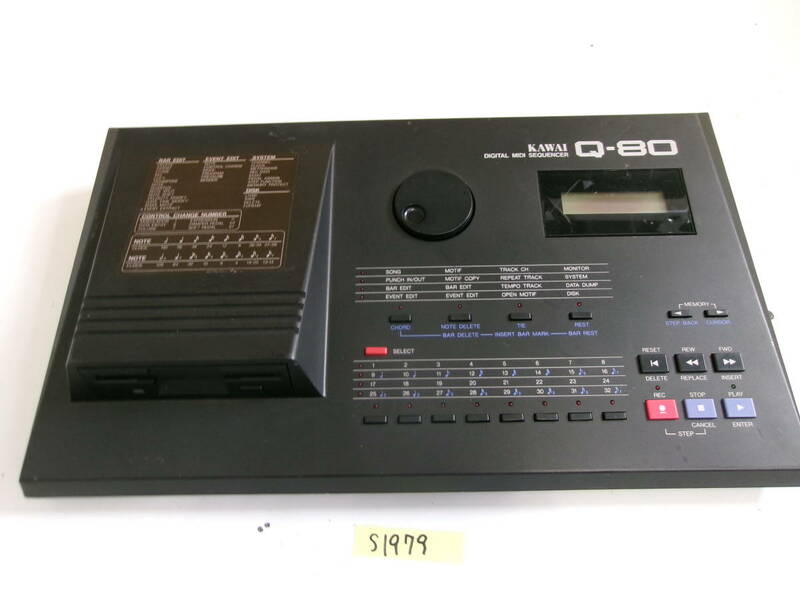 (S-1979)KAWAI デジタルMIDIシークエンサー Q-80 動作未確認 現状品