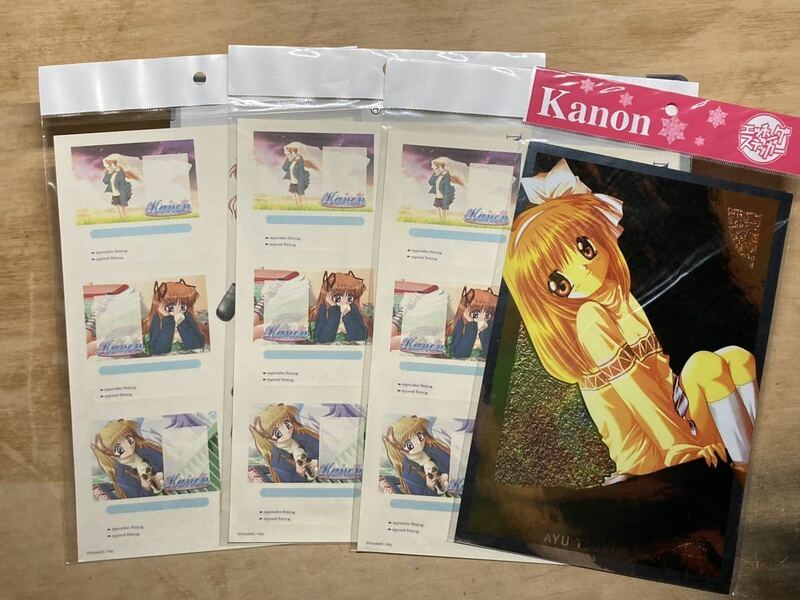 カノン ステッカー 4点セット 沢渡真琴 Kanon Key エッチングステッカー