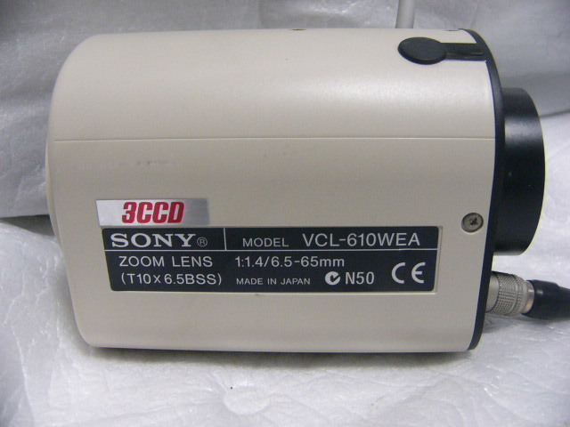 ★美品★ SONY VCL-610WEA Cマウントズームレンズ 3CCD用 8.5-65mm F1.4