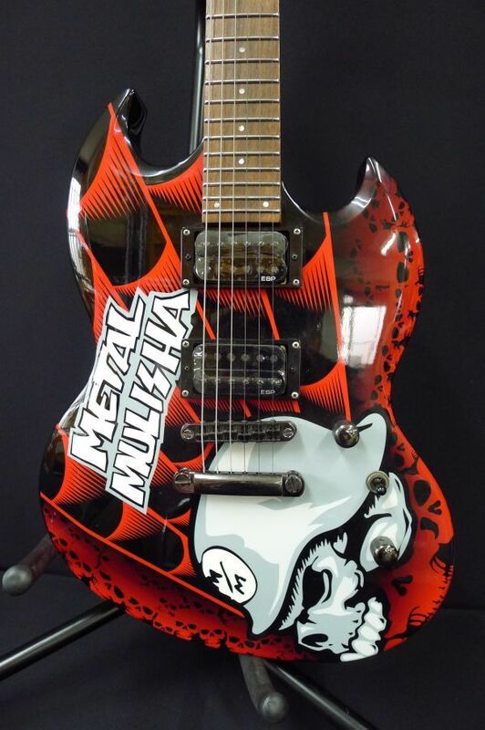 T317 ESP LTD Viper-MM Metal Mulisha エレキギター スタンド付 弦楽器 現状品/180