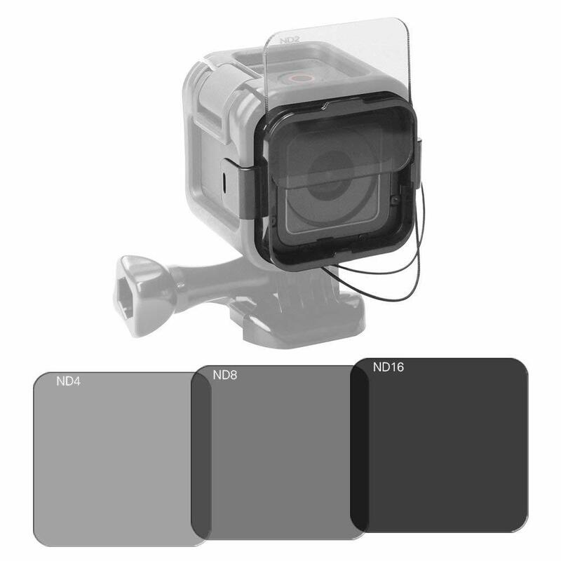 GoPro Hero4 セッション レンズフィルターキット (ND2/ND4/ND8/ND16) 取付フレームホルダー付き