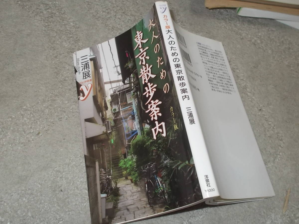 カラー版　大人のための東京散歩案内　三浦展(洋泉社新書2006年)送料114円　懐かしき東京
