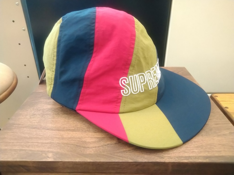 希少 新品未使用 Supreme シュプリーム 18ss Diagonal Stripe Nylon Hat ナイロン CAP キャップ 本物保証