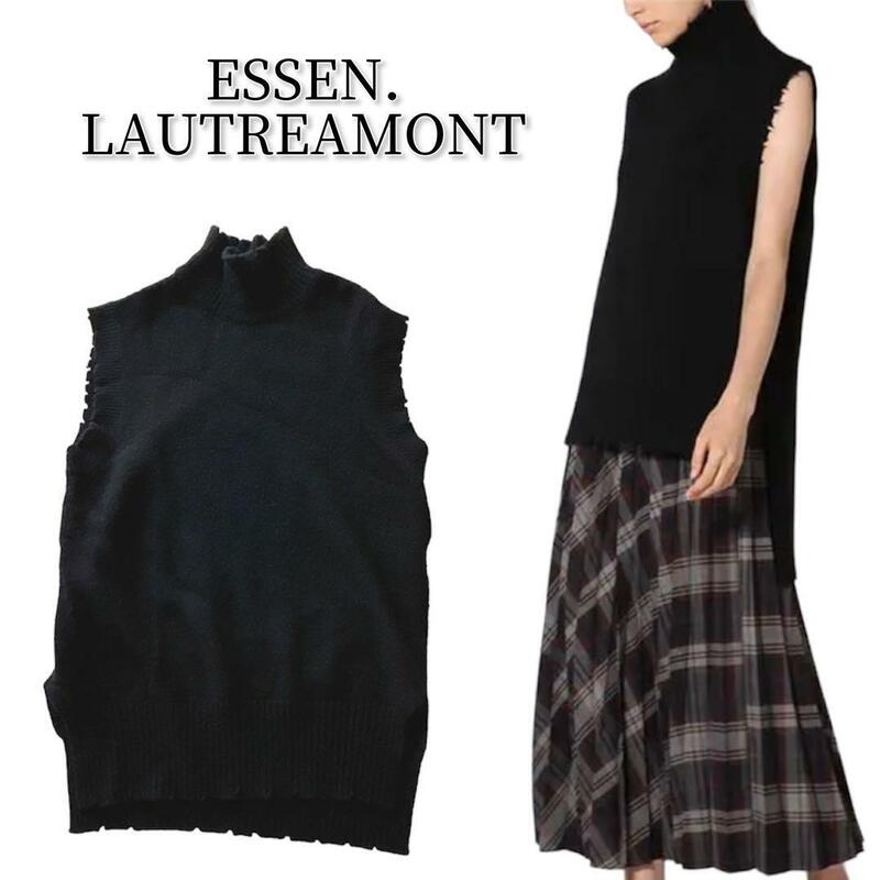 ESSEN. LAUTREAMONT LAMBデストロイハイネックニットベスト