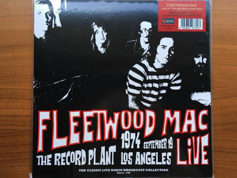 新品未開封 Fleetwood Mac LIVE: The Record Plant Los Angeles 1974 LP Red Marble, Numbered Limited / Blues Rock