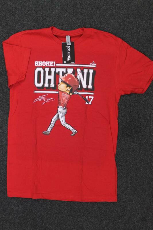 MLB 大谷翔平 グラフィック Tシャツ エンゼルス Mサイズ 500LEVEL 直輸入 MLB PLAYERS