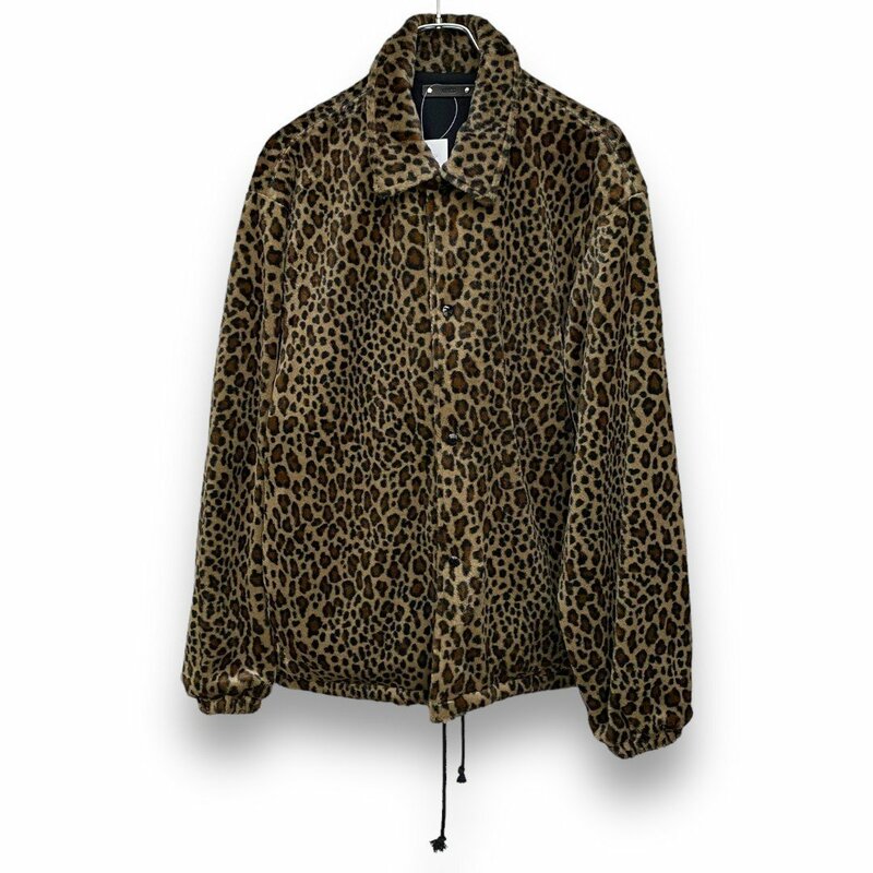 MINEDENIM LEOPARD FUR COACH JKT ジャケット サイズ2 レオパード 2110-8002-67-022 マインデニム ファーコーチジャケット