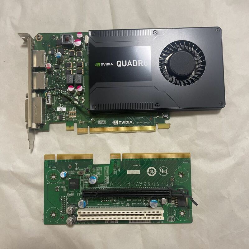 NVIDIA Quadro K2200 Riser Card ライザーカード付き
