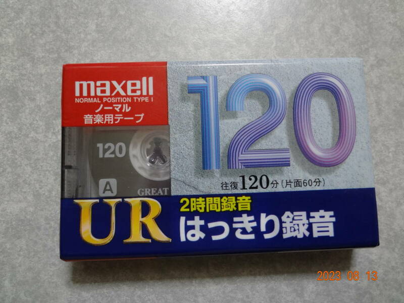 maxell マクセル カセットテープ UR 120分UR-120L